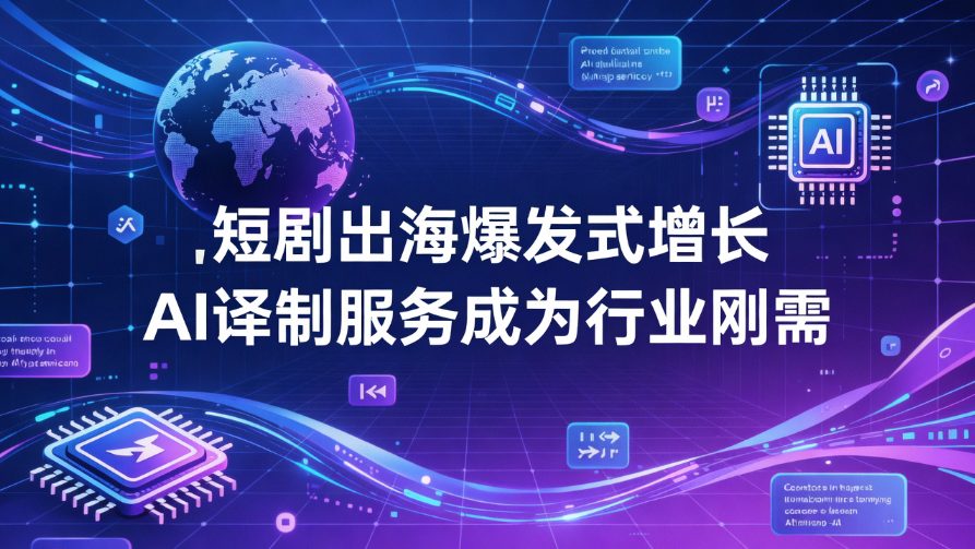 短剧出海爆发式增长 AI译制服务成行业新引擎