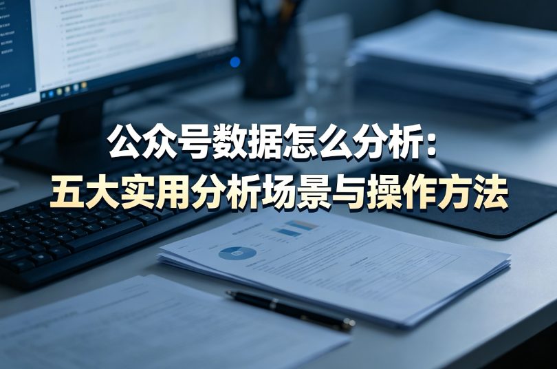 公众号数据怎么分析：五大实用分析场景与操作方法