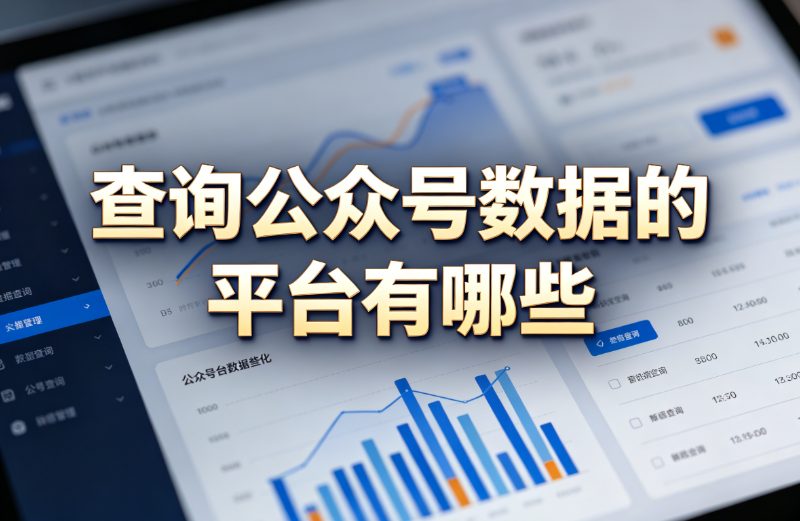查询公众号数据的平台有哪些