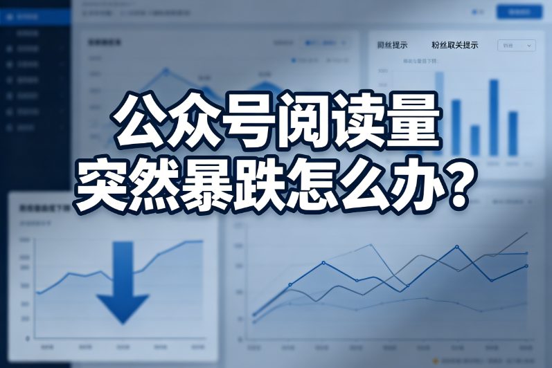 公众号阅读量突然暴跌怎么办？