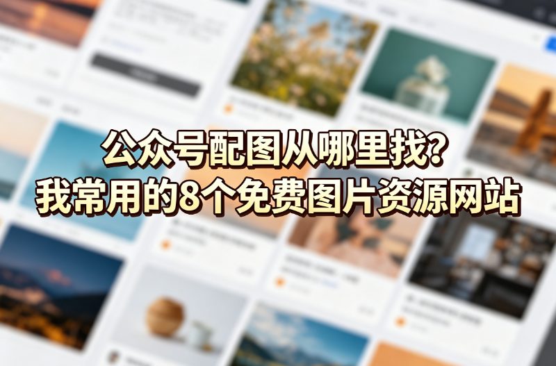 公众号配图从哪里找？我常用的8个免费图片资源网站