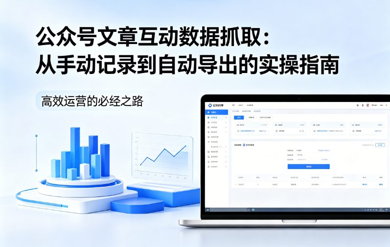公众号文章互动数据抓取：从手动记录到自动导出的实操指南