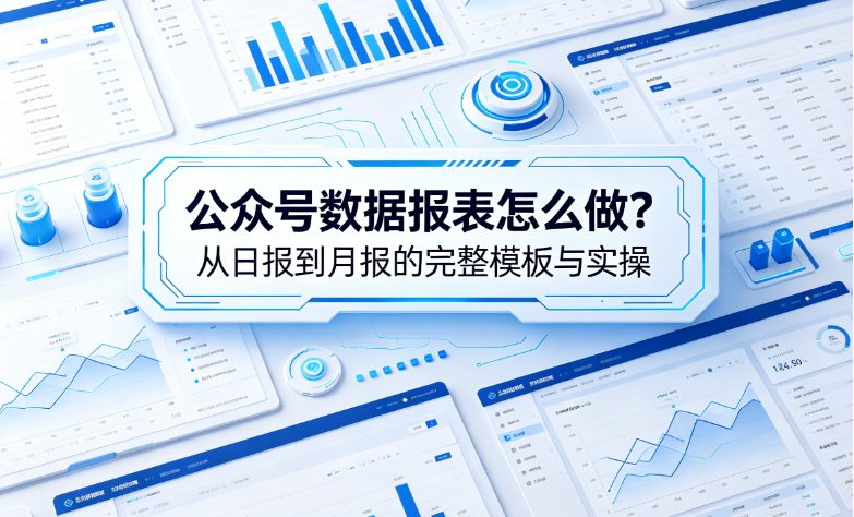 公众号数据报表怎么做？从日报到月报的完整模板与实操