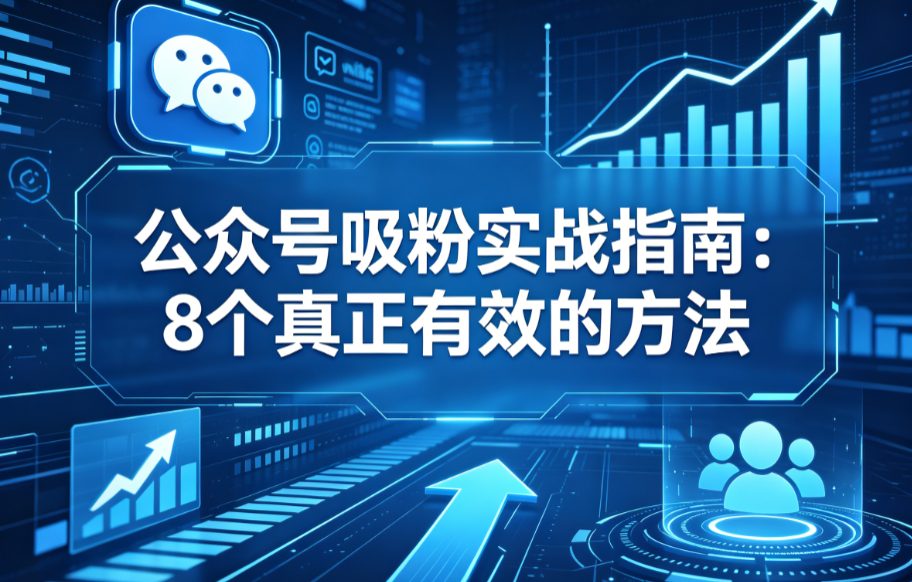 公众号吸粉实战指南：8个真正有效的方法