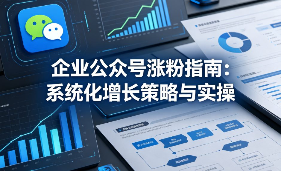 企业公众号涨粉指南：系统化增长策略与实操