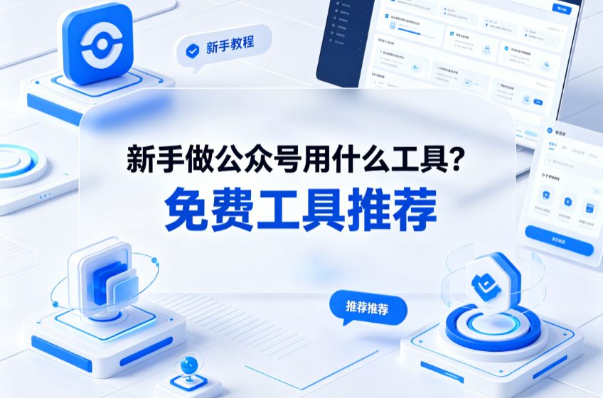 新手做公众号用什么工具？免费工具推荐