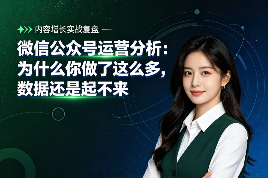 微信公众号运营分析：为什么你做了这么多，数据还是起不来