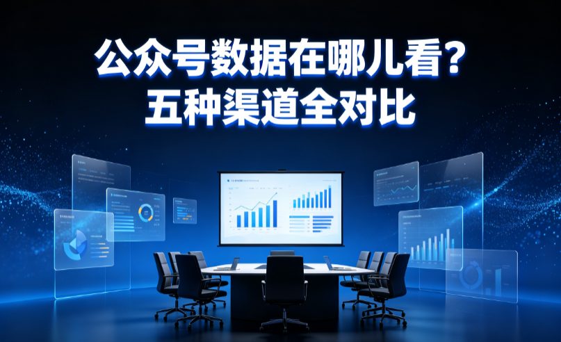 公众号数据在哪儿看？五种渠道全对比