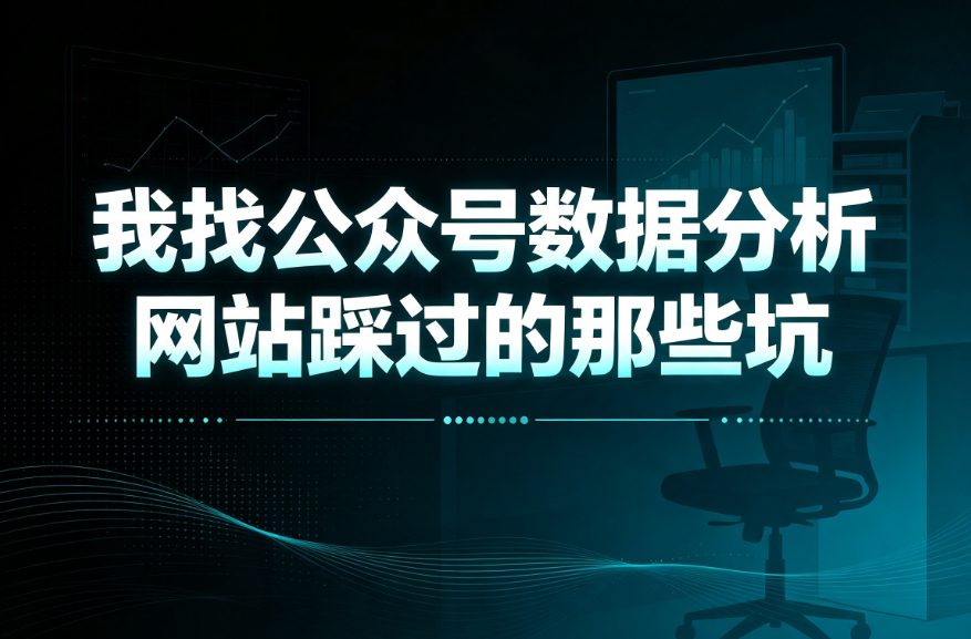 我找公众号数据分析网站踩过的那些坑