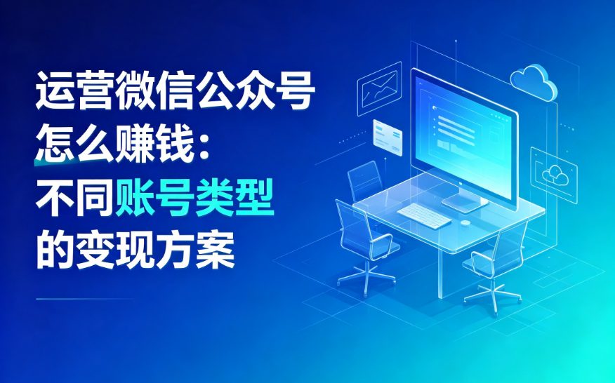 运营微信公众号怎么赚钱：不同账号类型的变现方案