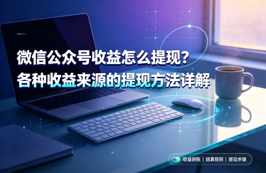 微信公众号收益怎么提现？各种收益来源的提现方法详解