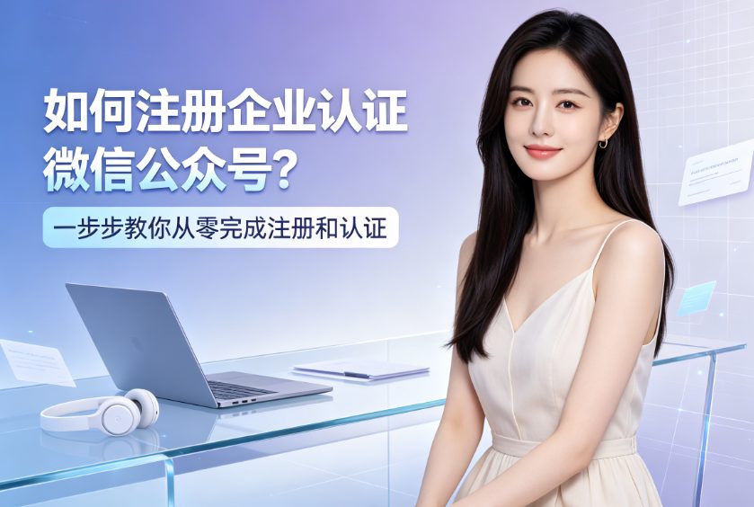 如何注册企业认证微信公众号？一步步教你从零完成注册和认证