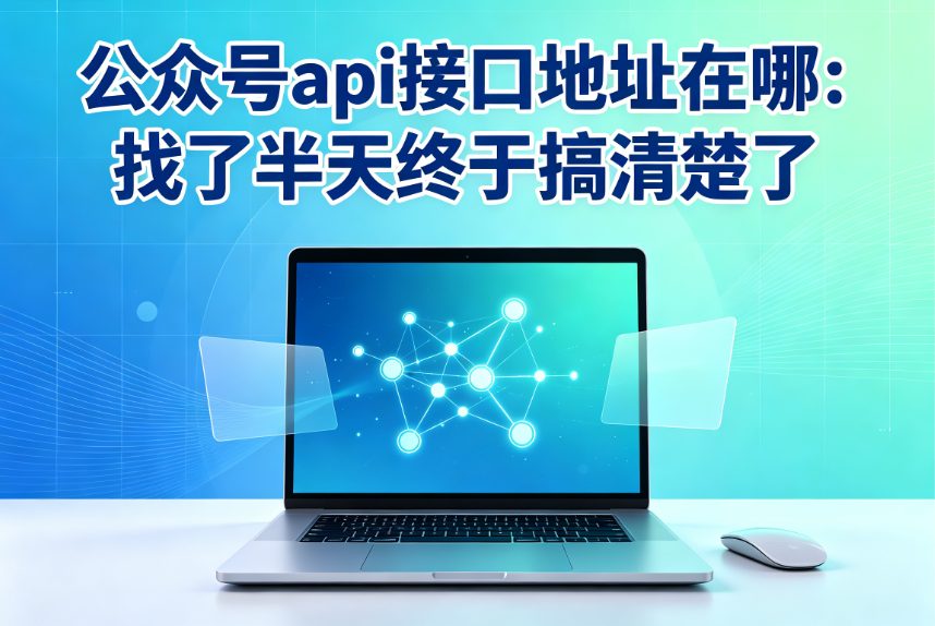 公众号api接口地址在哪：找了半天终于搞清楚了