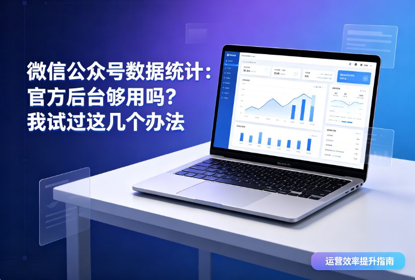 微信公众号数据统计：官方后台够用吗？我试过这几个办法