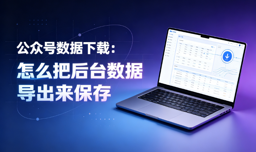 公众号数据下载：怎么把后台数据导出来保存