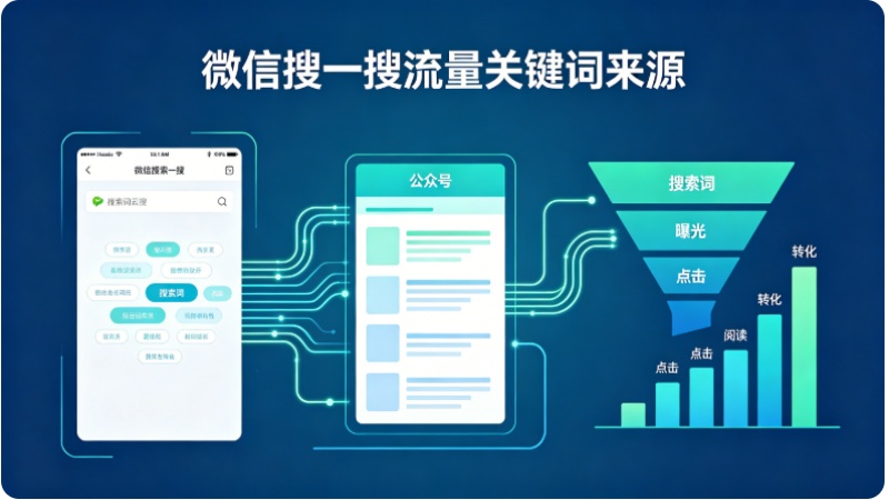 公众号搜一搜流量来源关键词如何查询