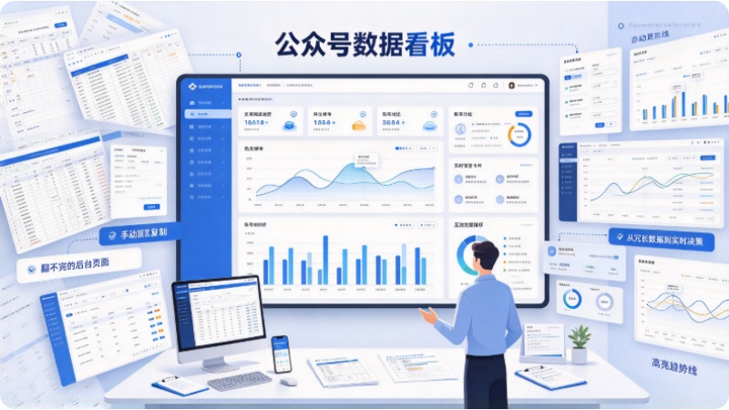 公众号数据看板：从翻不完的报表到一眼看清全局