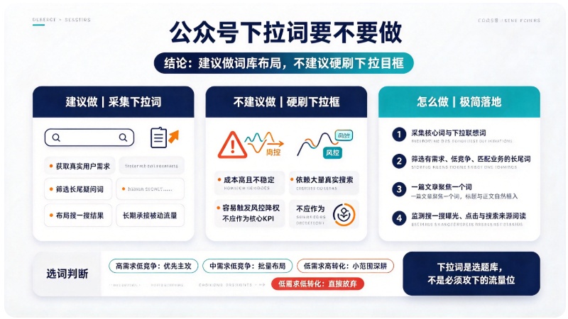 公众号下拉词采集要不要做？