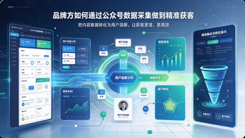 品牌方如何通过公众号数据采集做到精准获客