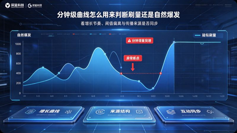分钟级曲线怎么用来判断刷量还是自然爆发
