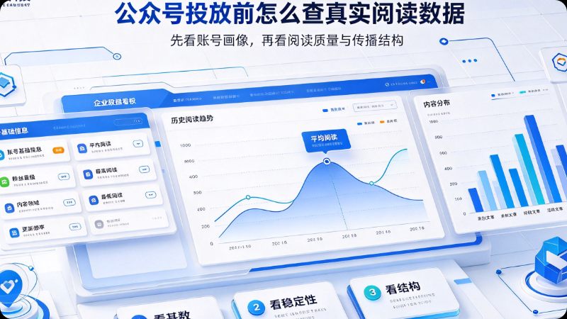 公众号投放前怎么查真实阅读数据