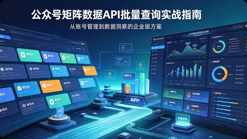 公众号矩阵数据API批量查询实战指南：从需求到落地