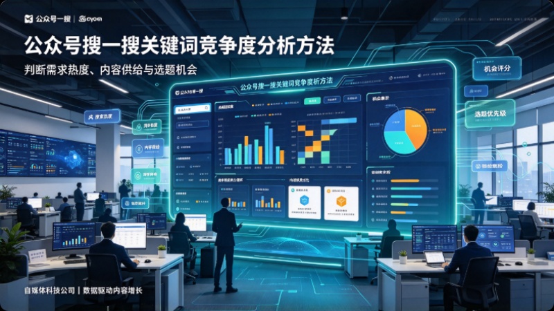 公众号搜一搜关键词竞争度分析方法