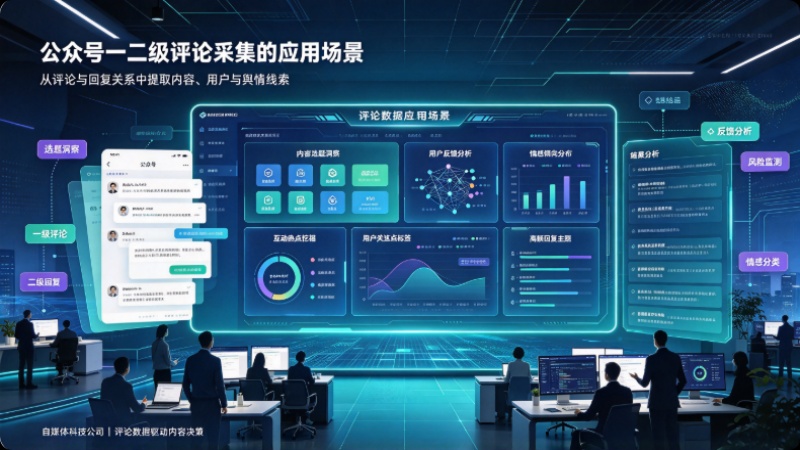 公众号一二级评论评论采集的应用场景