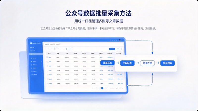公众号数据采集