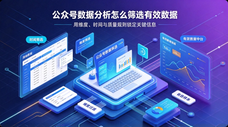 公众号数据分析怎么筛选有效数据