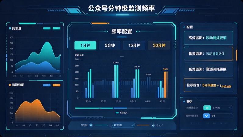 公众号分钟级监测频率怎么选、推送怎么配置