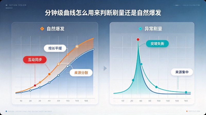 分钟级曲线怎么用来判断刷量还是自然爆发