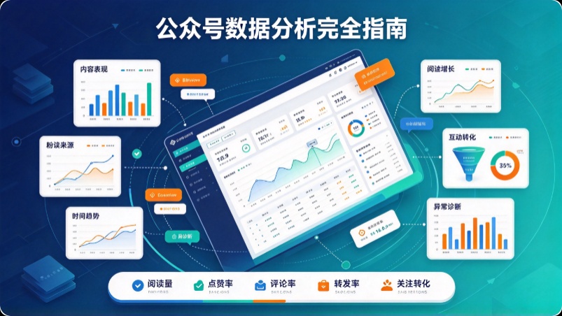 公众号数据分析完全指南：从核心指标到工具选型，建立一套可复用的分析框架