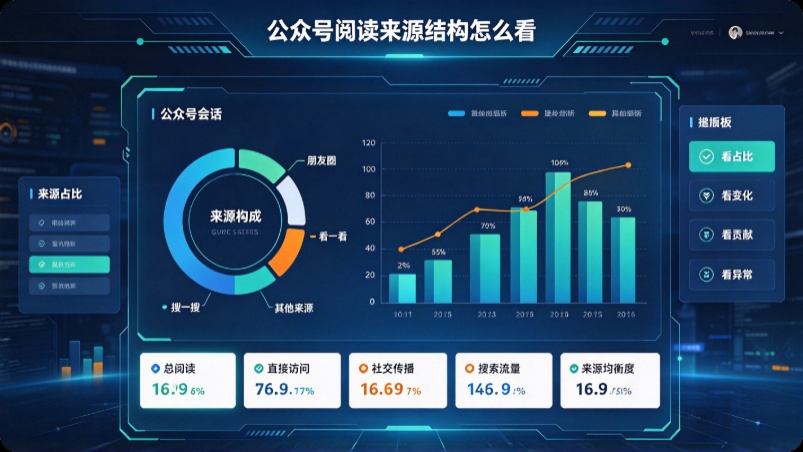 公众号阅读来源结构怎么看：会话、朋友圈、搜一搜与推荐流量的诊断方法