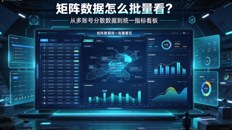 矩阵数据怎么批量看？把后台数字拉进同一张表