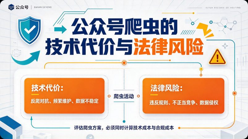 公众号爬虫的技术代价与法律风险