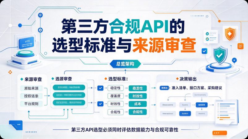 第三方合规API的选型标准与来源审查
